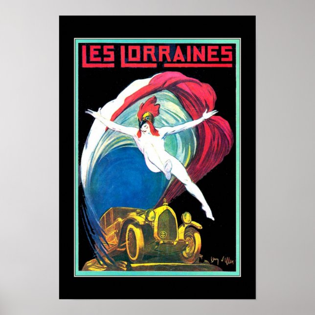 Affiche de voiture vintage (Devant)