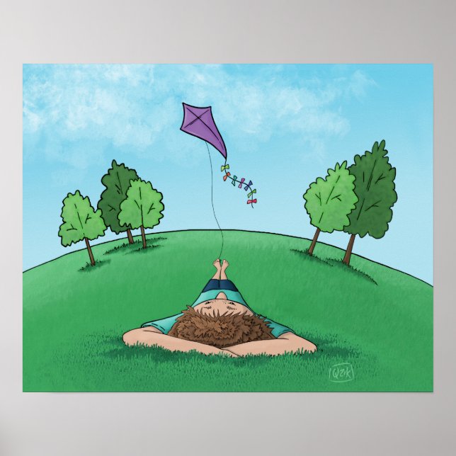 Affiche de vol de cerf-volant (Devant)