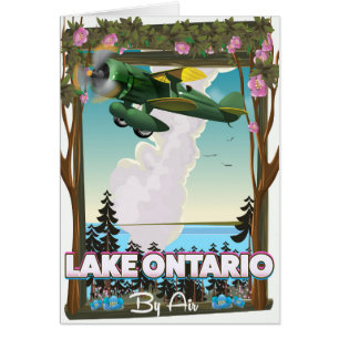 Affiche de vol pour le lac Ontario en Amérique du 