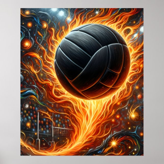 Affiche de volley-ball (Devant)