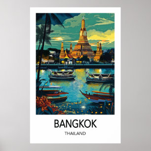 Affiche de voyage à Bangkok