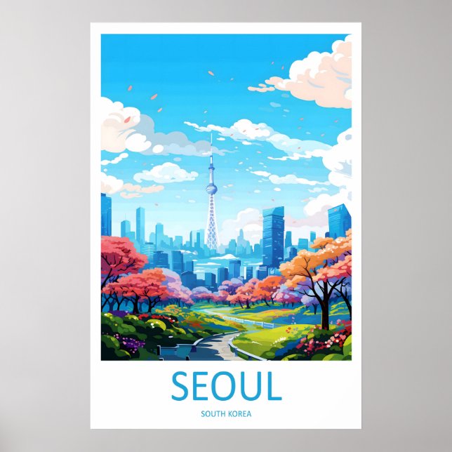 Affiche de voyage à Bangkok Thaïlande 1 (Devant)