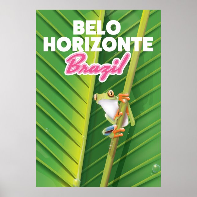 Affiche de voyage à Belo Horizonte, Brésil (Devant)