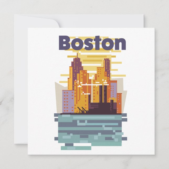 Affiche de voyage à Boston (Devant)