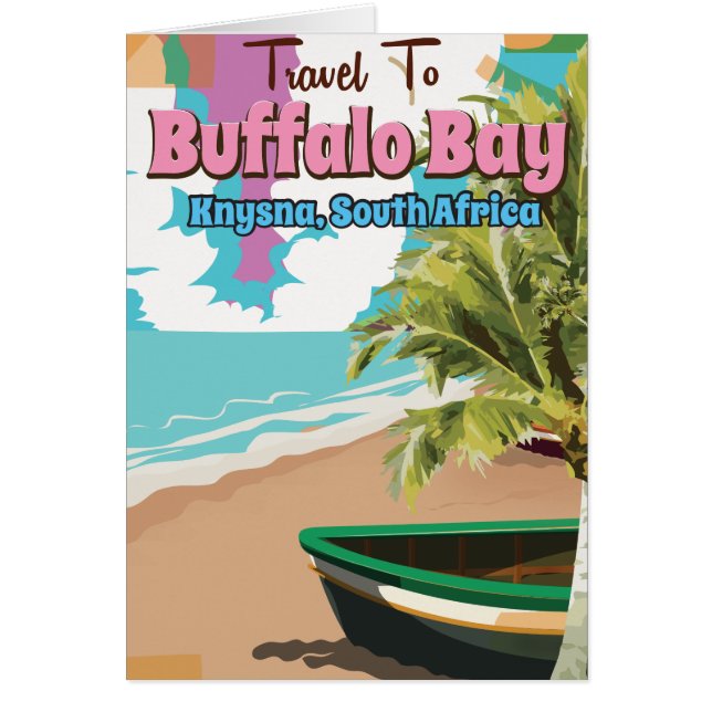 Affiche de voyage à Buffalo Bay Afrique du Sud (Devant)