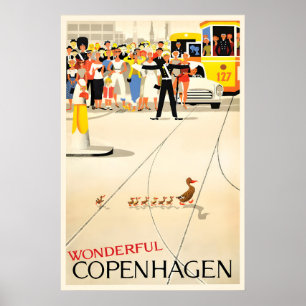 Affiche de voyage à Copenhague Impression d'art vi
