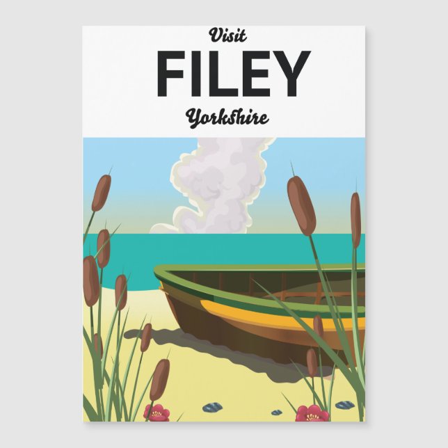 Affiche de voyage à Filey, Yorkshire Seaside (Devant)