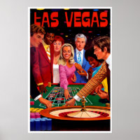 Affiche de voyage à Las Vegas