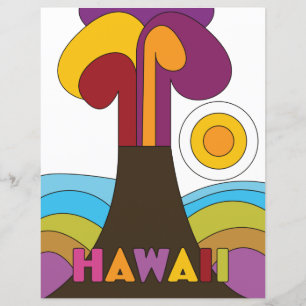 Affiche de voyage à l'effigie du Vintage Hawaï des