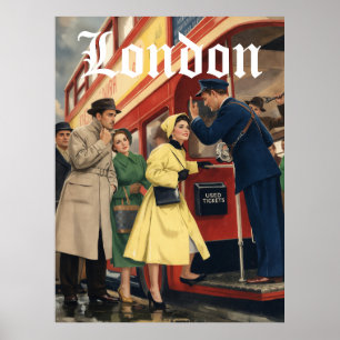 Affiche de voyage à Londres