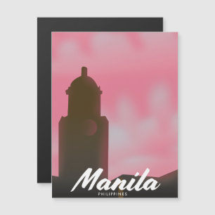 Affiche de voyage à Manille Philippines.