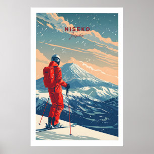 Affiche de voyage à Niseko - Japon 1
