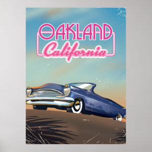 Affiche de voyage à Oakland Californie