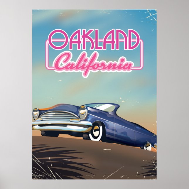 Affiche de voyage à Oakland Californie (Devant)