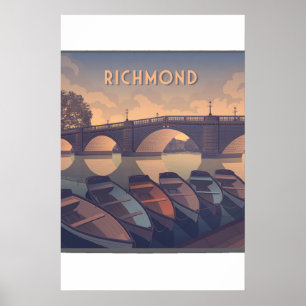 Affiche de voyage à Richmond Londres