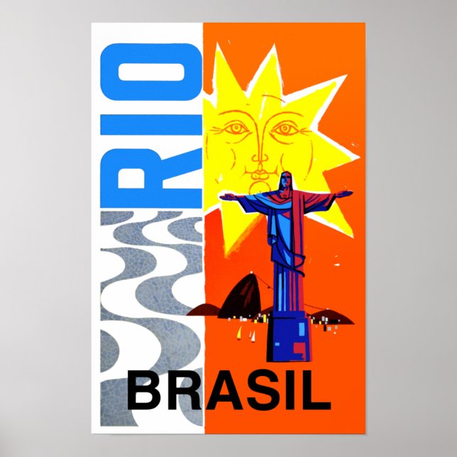 Affiche de voyage à Rio de Janeiro (Devant)