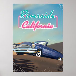 Affiche de voyage à Riverside Californie