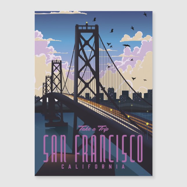 Affiche de voyage à San Francisco (Devant)