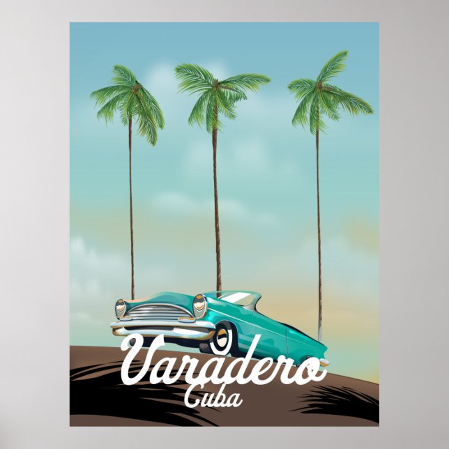 Affiche de voyage à Varadero Cuba (Devant)