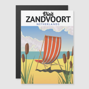 Affiche de voyage à Zandvoort aux Pays-Bas