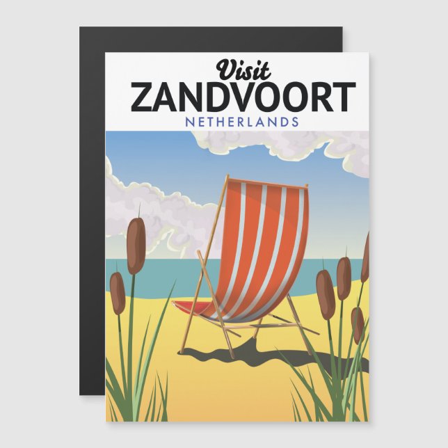 Affiche de voyage à Zandvoort aux Pays-Bas (Devant / Derrière)