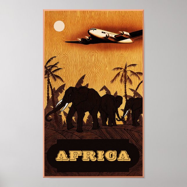 Affiche de voyage africaine (Devant)
