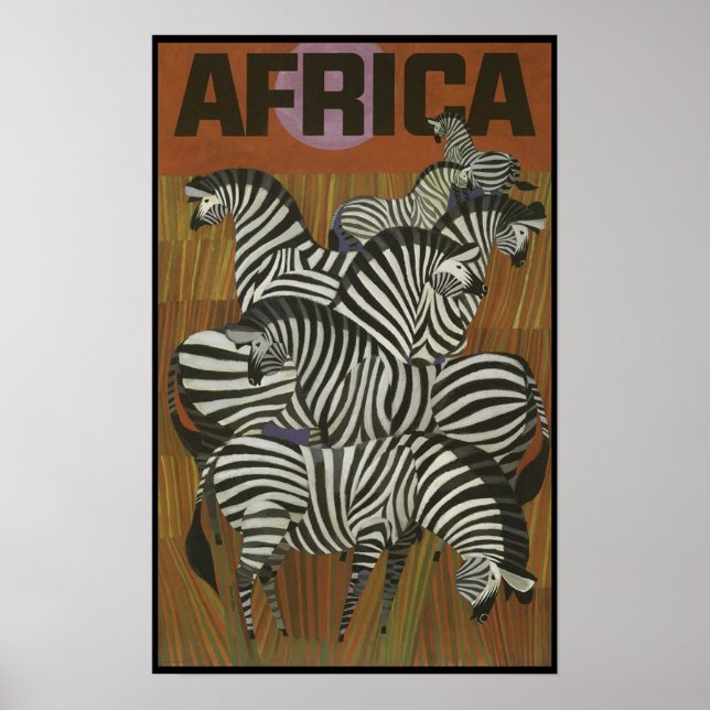 affiche de voyage Afrique (Devant)