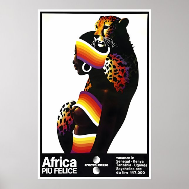 Affiche de voyage Afrique Impression d'art mural a (Devant)