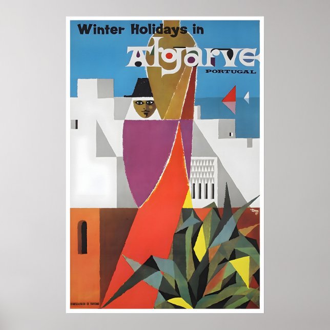 Affiche de voyage Algarve Art Portugal Impression  (Devant)
