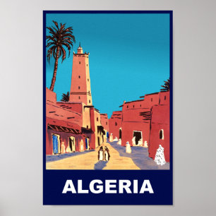 Affiche de voyage Algérie