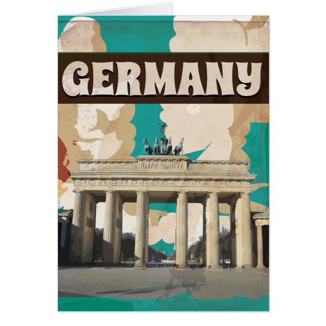AFFICHE DE VOYAGE ALLEMAGNE VINTAGE (Devant)