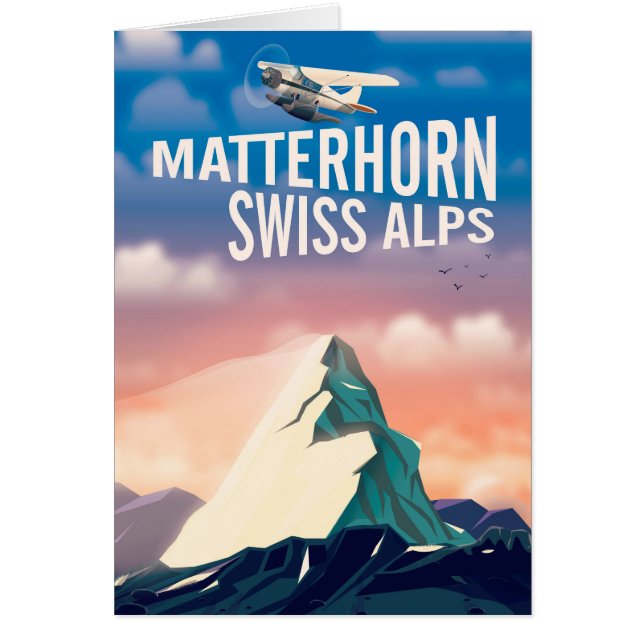 Affiche de voyage Alpes suisses Matterhorn (Devant)