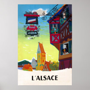 Affiche de voyage Alsace