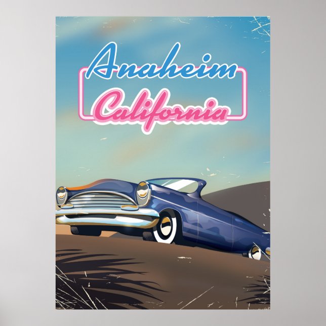 Affiche de voyage Anaheim California (Devant)