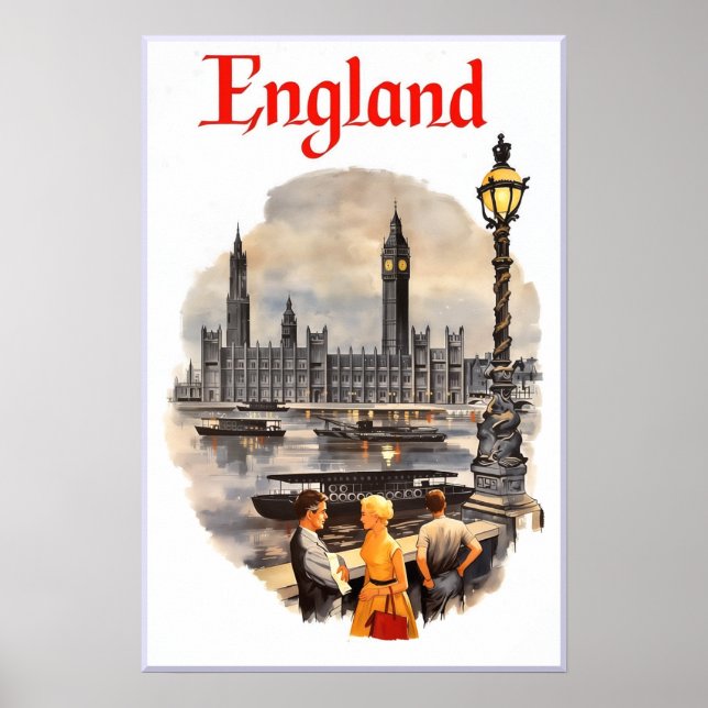 Affiche de voyage Angleterre (Devant)
