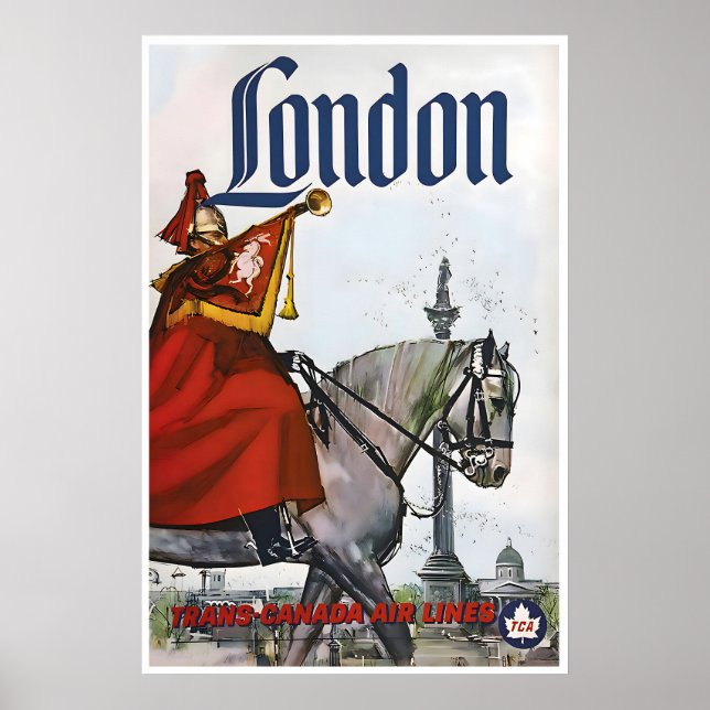 Affiche de voyage Angleterre Londres Art TCA impre (Devant)