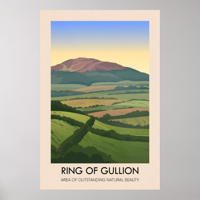 Affiche de voyage AONB Ring Of Gullion (Devant)