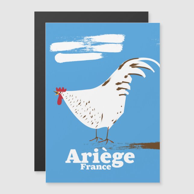 Affiche de voyage Ariège France. (Devant / Derrière)