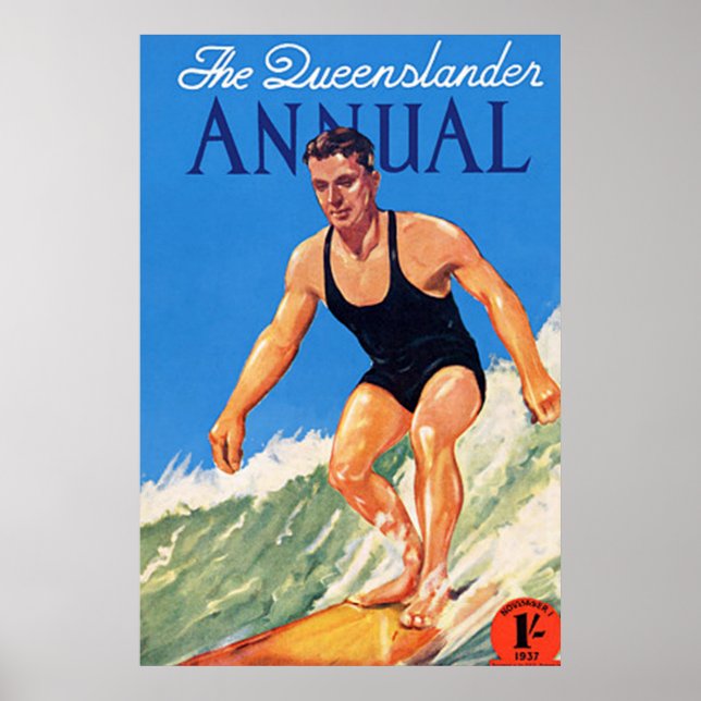 Affiche de voyage Art Deco AU 3 (Devant)