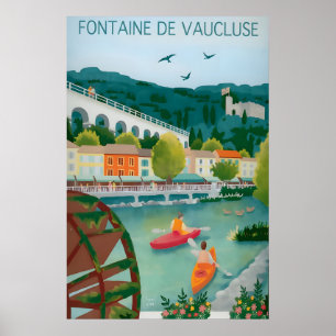 Affiche de voyage artistique française impression 