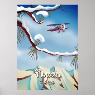 Affiche de voyage Aspen Colorado