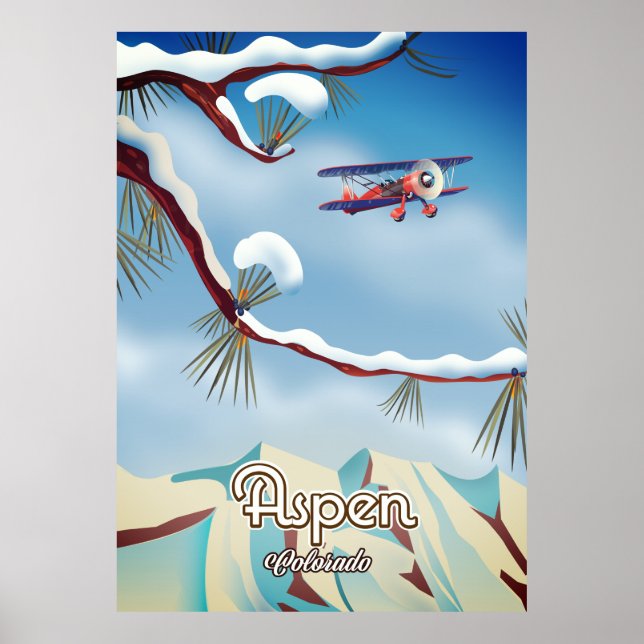Affiche de voyage Aspen Colorado (Devant)