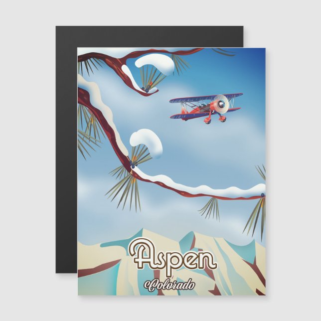 Affiche de voyage Aspen Colorado (Devant / Derrière)
