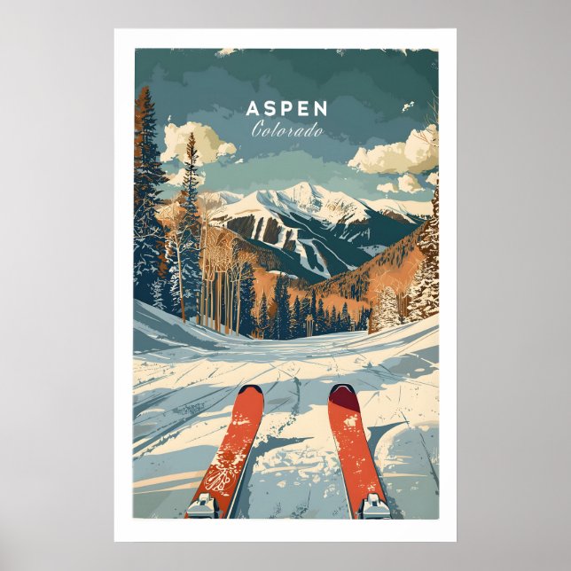 Affiche de voyage Aspen - Colorado 1 (Devant)
