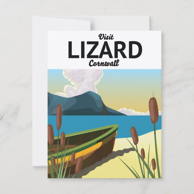 Affiche de voyage au bord de la mer de Lizard (Devant)