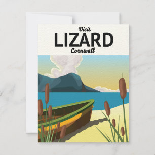 Affiche de voyage au bord de la mer de Lizard