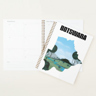 Affiche de voyage au Botswana