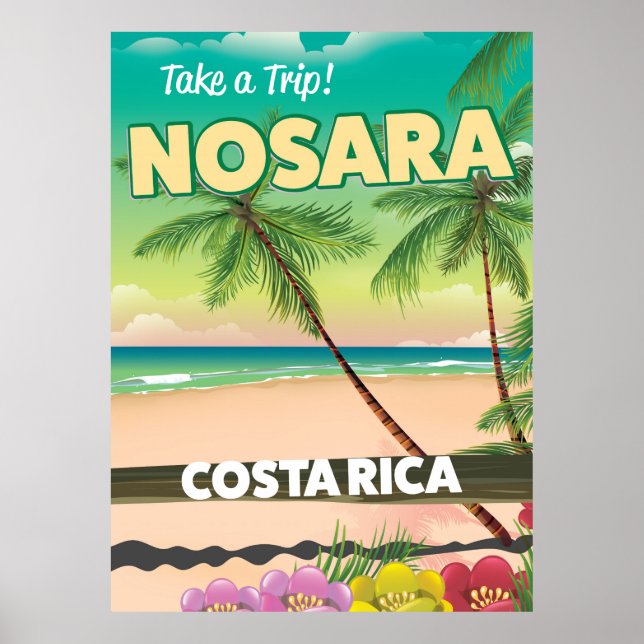 Affiche de voyage au Costa Rica à Nosara (Devant)