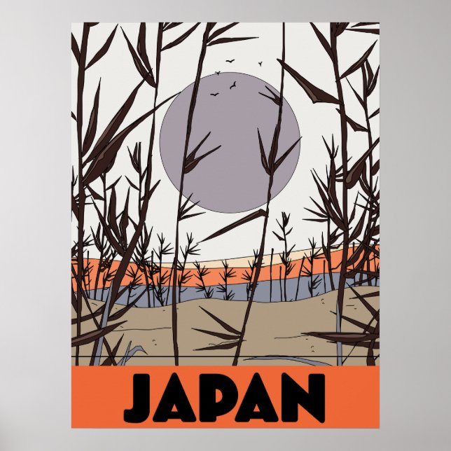 Affiche de voyage au Japon (Devant)