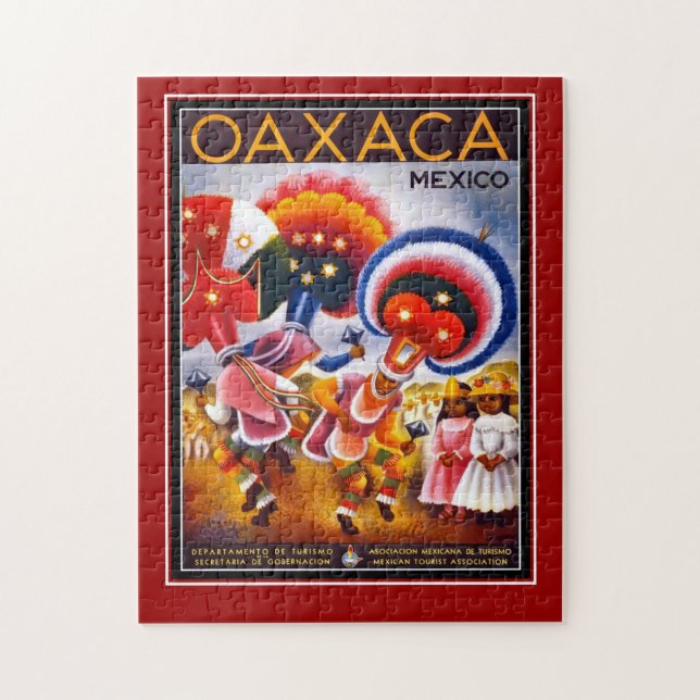 Affiche de voyage au Mexique puzzle (Vertical)